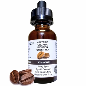Puffy Eyes Caffeine & Green Tea Skin Serum Bags Under Eyes Natural Ingredients