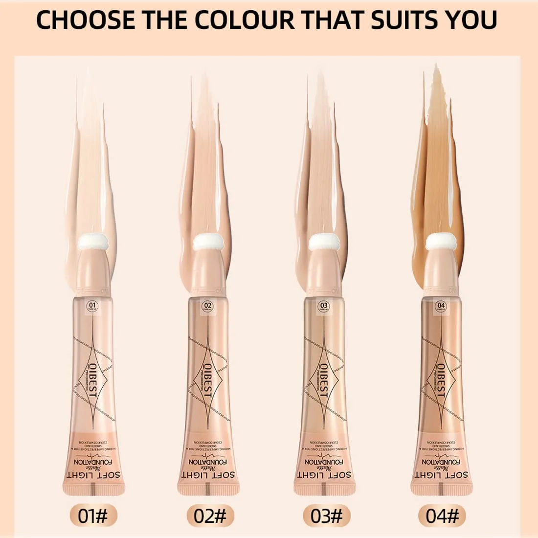 QiBest Air Cushion Waterproof liquid foundation Fully Covers Black Eyes concealer Matte Covers Invisible Pores Long term Natural Moisturizing Pure Essence Zero Cruel Women's Face Makeup Smooth and Light (B)