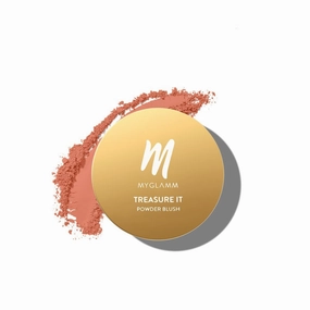 QURA Treasure IT Powder Matte Blush - Admire (Brown Shade) | Long Lasting, Matte Finish Powder Blush with Vitamin E(4g)