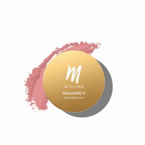 QURA Treasure IT Powder Matte Blush - Love (Pink Shade) | Long Lasting, Matte Finish Powder Blush with Vitamin E (4g)