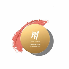 QURA Treasure IT Powder Matte Blush - Loyalty (Peach Shade) | Long Lasting, Matte Finish Powder Blush with Vitamin E (4g)