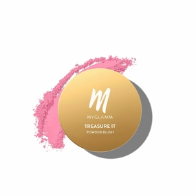 QURA Treasure IT Powder Matte Blush - Passion (Peach Shade) | Long Lasting, Matte Finish Powder Blush with Vitamin E (4g)