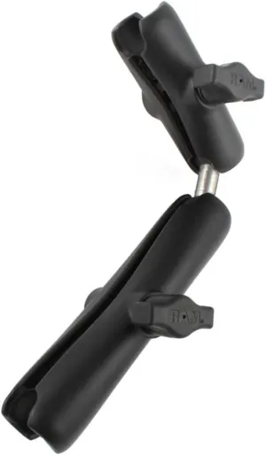 RAM Mounts Double Socket Arm with Dual Extension and Ball Adapter RAM-B-201-201U-C Compatible with RAM B Size 1" Components