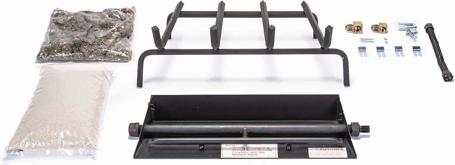 RealFyre Peterson 18" G45 Gas-Log Dual-Burner System (NG) Natural Gas (Burner-System Only Logs Not Included)