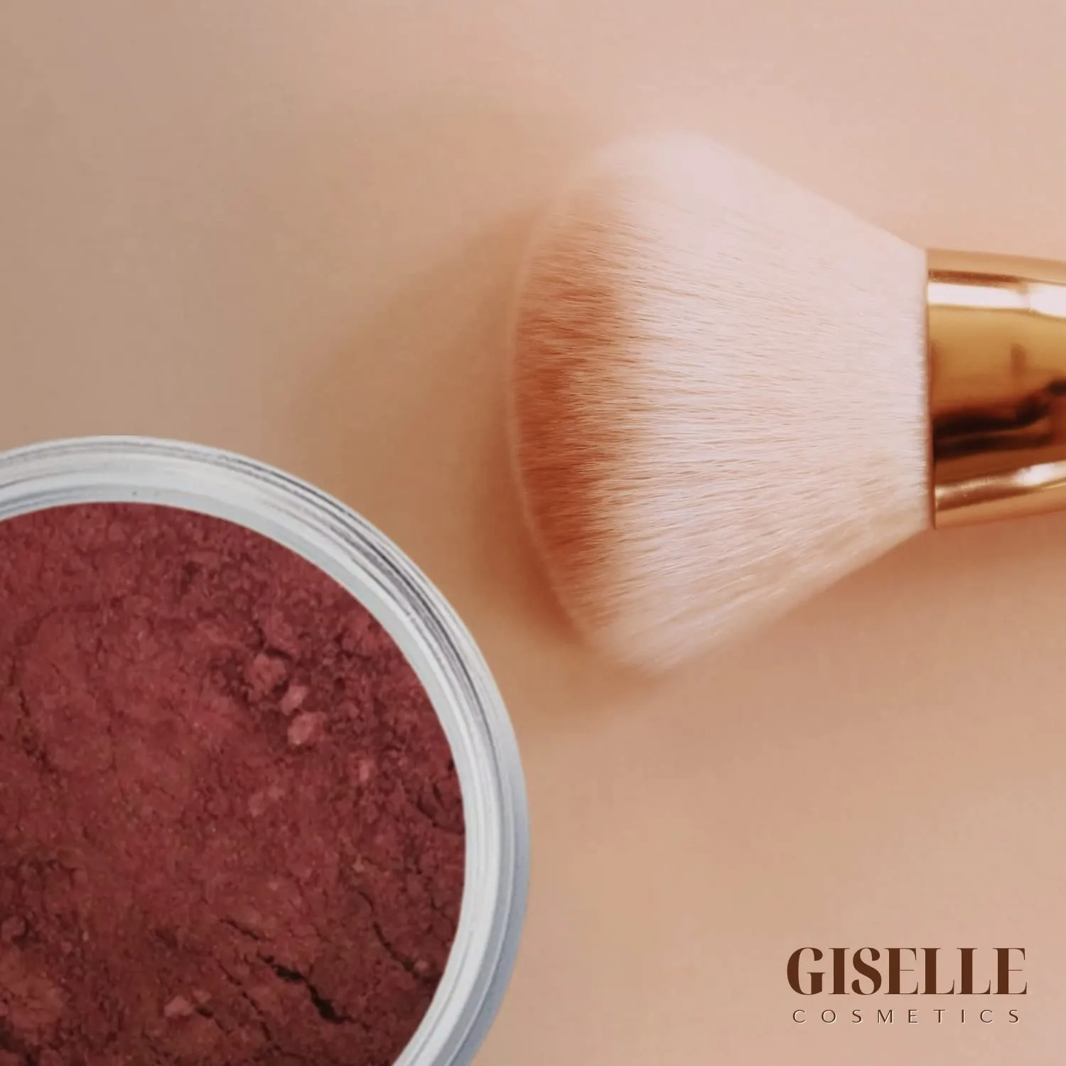 Red Hawaii Matte Blush Makeup Mineral Makeup Pure Talc Free Minerals Matte Loose Face Makeup Powder Blush for Cheeks 5 Gram Travel Size