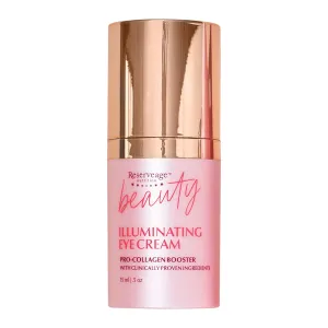 Reserveage Nutrition Illuminating Eye Cream with Pro-Collagen Booster, Diminishes Dark Circle and Smooths Wrinkles with Micro-Encapsulated Copper Peptides and Measurable Results, 0.5 oz
