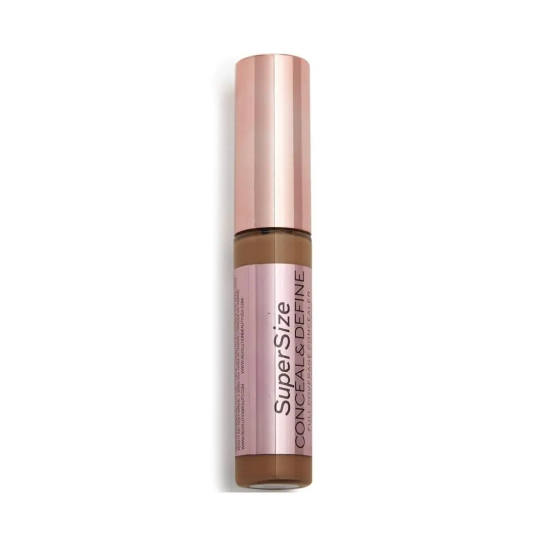 Rev London Supersize Conceal & Define C13.5 Dark to Deep 0.45 oz ~ Rich, deep chocolate brown shade with warm undertones, providing a flawless, natural-looking finish.