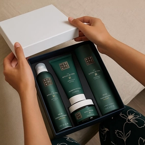 Rituals the ritual of Jing set of 4 calming bestsellers foaming shower gel soothing body cream fragance sticks relaxing body scrub