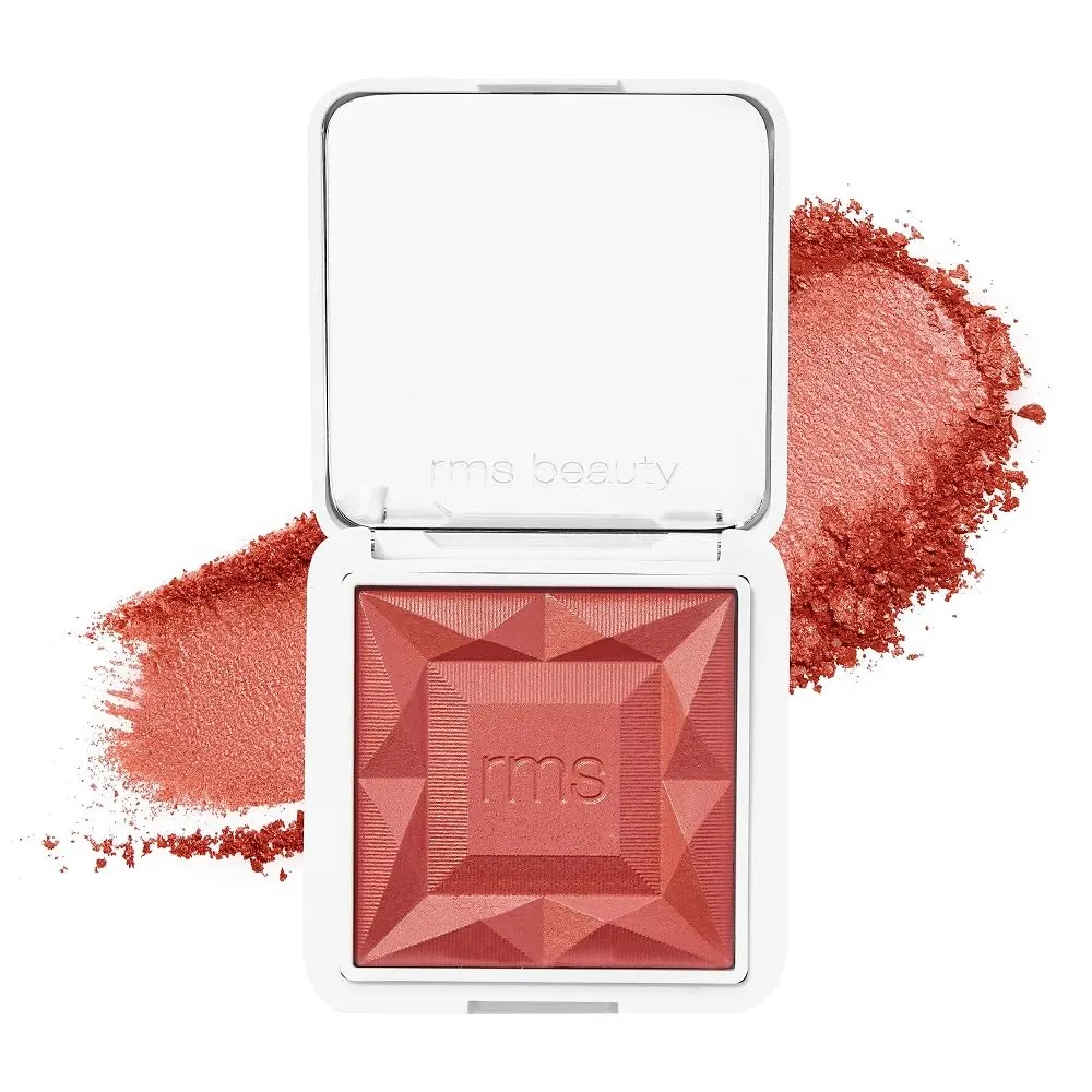 RMS Beauty ReDimension Hydra Powder Blush - Powder Gel Blush for Cheeks, Blush Cream, Cream Blush Makeup Shimmer Blush Powder Cheek Tint, Face Blushes