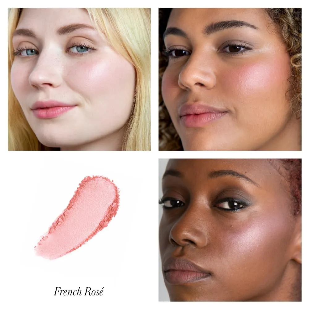 RMS Beauty ReDimension Hydra Powder Blush - Powder Gel Blush for Cheeks, Blush Cream, Cream Blush Makeup Shimmer Blush Powder Cheek Tint, Face Blushes