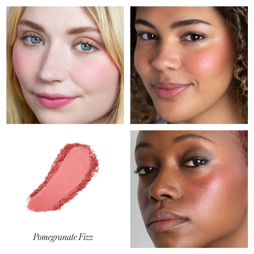 RMS Beauty ReDimension Hydra Powder Blush - Powder Gel Blush for Cheeks, Blush Cream, Cream Blush Makeup Shimmer Blush Powder Cheek Tint, Face Blushes