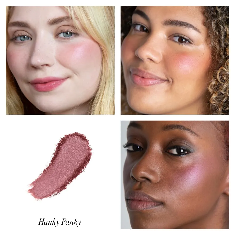 RMS Beauty ReDimension Hydra Powder Blush - Powder Gel Blush for Cheeks, Blush Cream, Cream Blush Makeup Shimmer Blush Powder Cheek Tint, Face Blushes