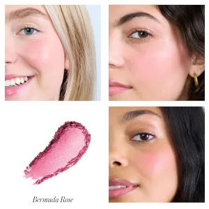 RMS Beauty ReDimension Hydra Powder Blush - Powder Gel Blush for Cheeks, Blush Cream, Cream Blush Makeup Shimmer Blush Powder Cheek Tint, Face Blushes
