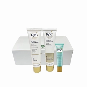 RoC Retinol Correxion NEW JUMBO SIZE Value Set, Deep Wrinkle Daily Moisturizer SPF 30 1.3 OZ   Anti-Aging Night Cream 1.3 OZ   Multi Correxion Hydrate Plump Eye Cream 0.4 OZ for Women & Men