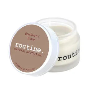 Routine. Natural and Aluminum Free Deodorant (2 Fluid Oz.) for Women and Men | BlackBerry Betty | Blackberry, Raspberry & Vanilla (Cream Jar Formula)