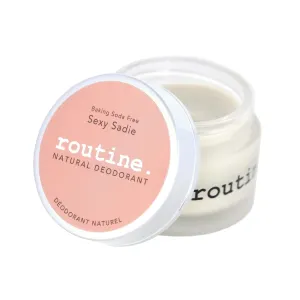 Routine. Natural and Aluminum Free Deodorant (2 Fluid Oz.) for Women and Men | SexySadie No Baking Soda | Ylang Ylang, Sweet Orange, Vanilla & Cinnamon (Cream Jar Formula)