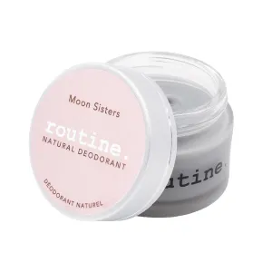 Routine. Natural Deodorant (2 Fluid Oz.) Moon Sisters | Aluminum Free Natural Deodorant for Women & Men | Rose, Neroli, Lavender & Vetiver (Cream Jar Formula)