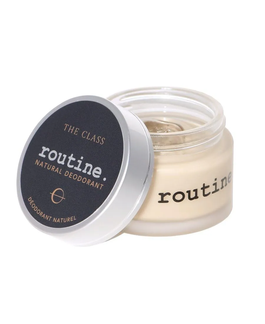 Routine Natural Deodorant The Class Deo Jar | 2 Fluid Oz. Natural Deodorant | Extra Sensitive Skin Formula | Aluminum Free Natural Deodorant For Women & Men (Cream Jar Formula)
