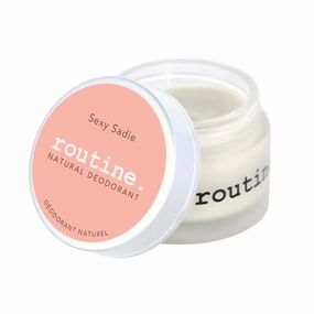 Routine. Natural and Aluminum Free Deodorant (2 Fluid Oz.) for Women and Men | Sexy Sadie No Beeswax Vegan Formula | Patchouli, Ylang Ylang, Sweet Orange, Vanilla, and Champa (Cream Jar Formula)
