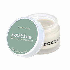 Routine. Natural Deodorant (2 Fluid Oz.) Sweet Jane | Aluminum Free Natural Deodorant for Women & Men | Vanilla, Rose, Cinnamon & Tonka (Cream Jar Formula)