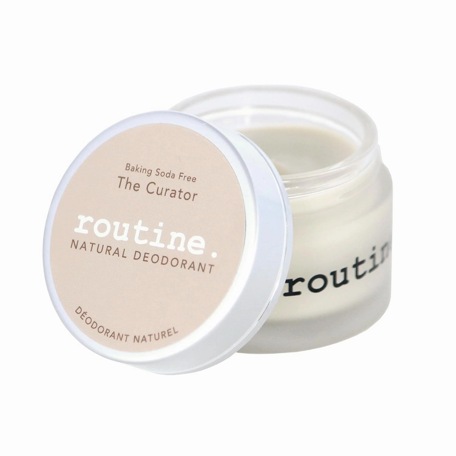 Routine. Natural Deodorant (2 Fluid Oz.) The Curator (Baking Soda Free) | Aluminum Free Natural Deodorant for Women & Men | Eucalyptus, Geranium, Black Spruce & Cocoa (Cream Jar Formula)