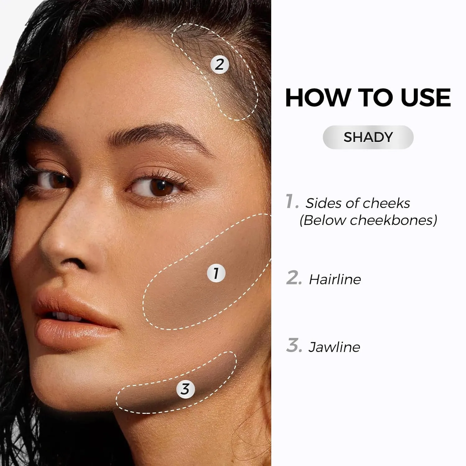 SACE LADY Contour Stick, Cool Toned Contour for Natural Sculpting, Easy to Blend & Long Lasting Cream Bronzer Stick Makeup for Face Eyes Lips (06 Shady, 1pc)