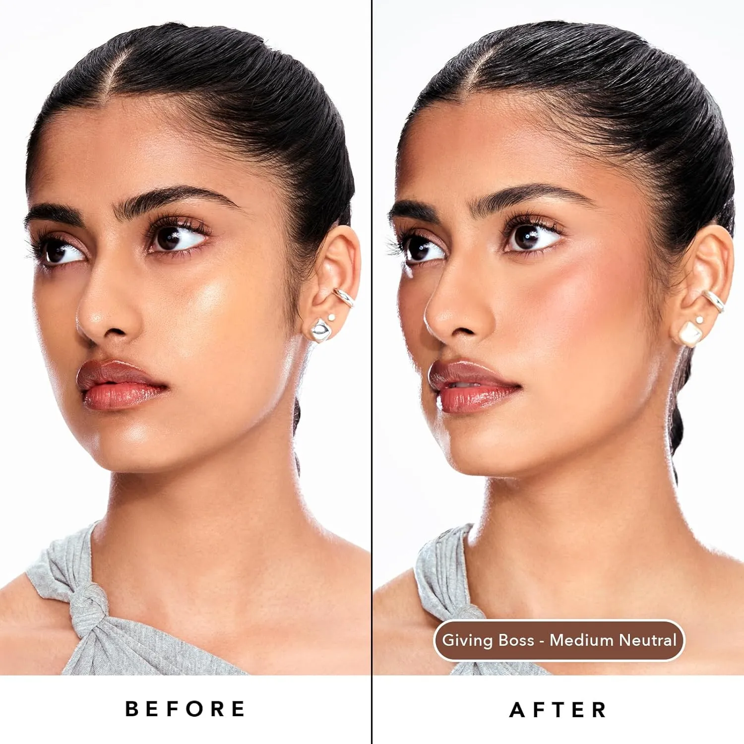 Sacheu Liquid Contour STAY-N Long Wear Bronzer Cream Contour Makeup — Long Lasting, Blendable, & Lightweight Formula — Vegan & Cruelty-free, Giving Boss