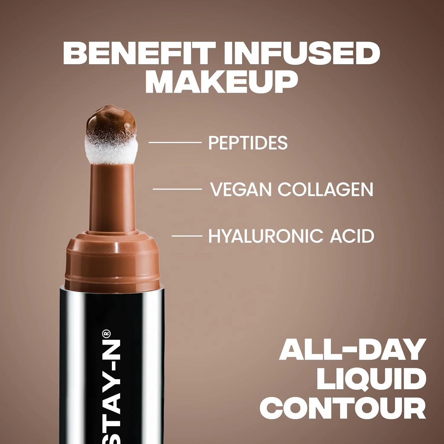 Sacheu Liquid Contour STAY-N Long Wear Bronzer Cream Contour Makeup — Long Lasting, Blendable, & Lightweight Formula — Vegan & Cruelty-free, Giving Edge