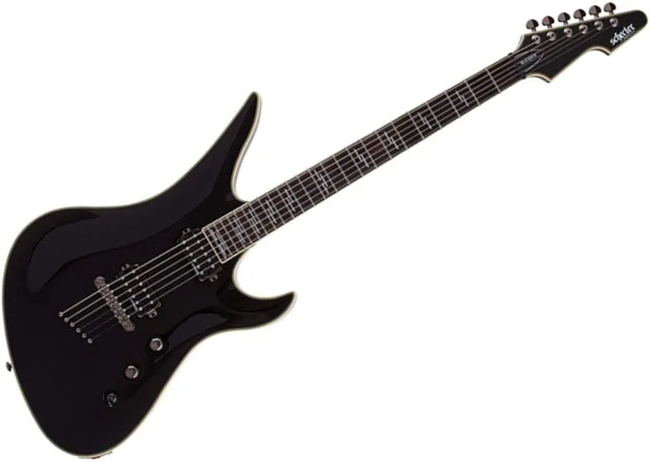 Schecter Avenger Blackjack Gloss Black Electric Guitar, 2562
