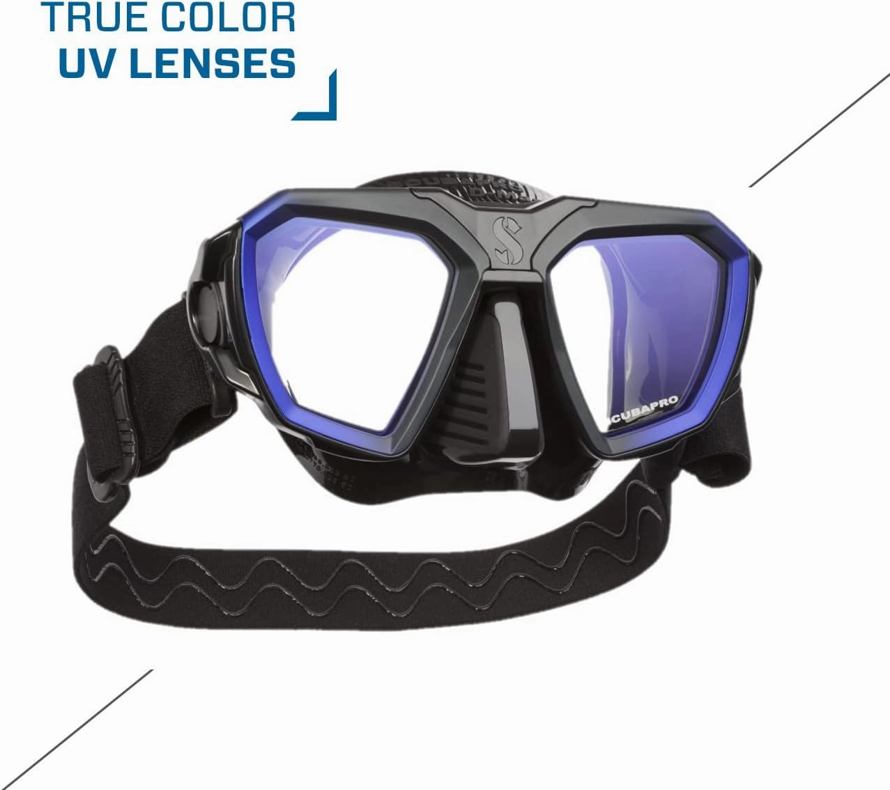 Scubapro D-Mask Diving Mask - includes Mounting Adapter for The HUD Dive Computer