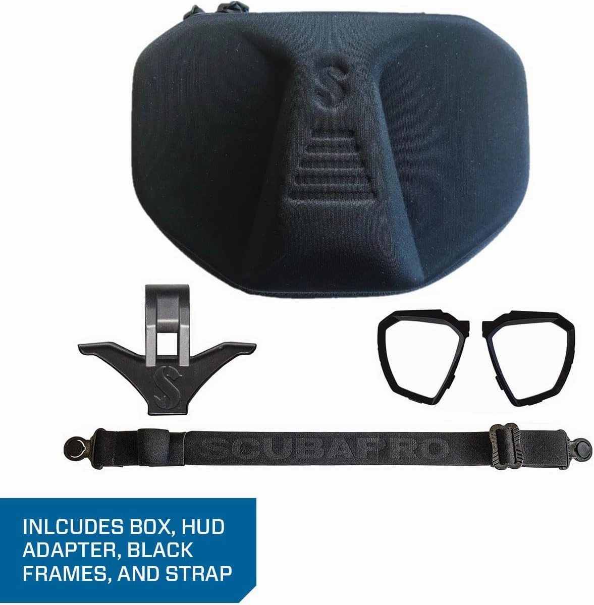 Scubapro D-Mask Diving Mask - includes Mounting Adapter for The HUD Dive Computer