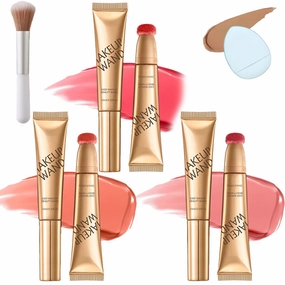 Sculpt Tape & Blush Duo - Blush And Bronzer, Women Contour Beauty Wand, Liquid Blush Wand for Women, Liquid Blush, Sculpt Blush Duo Contour Beauty (Blush#Mix, 1)