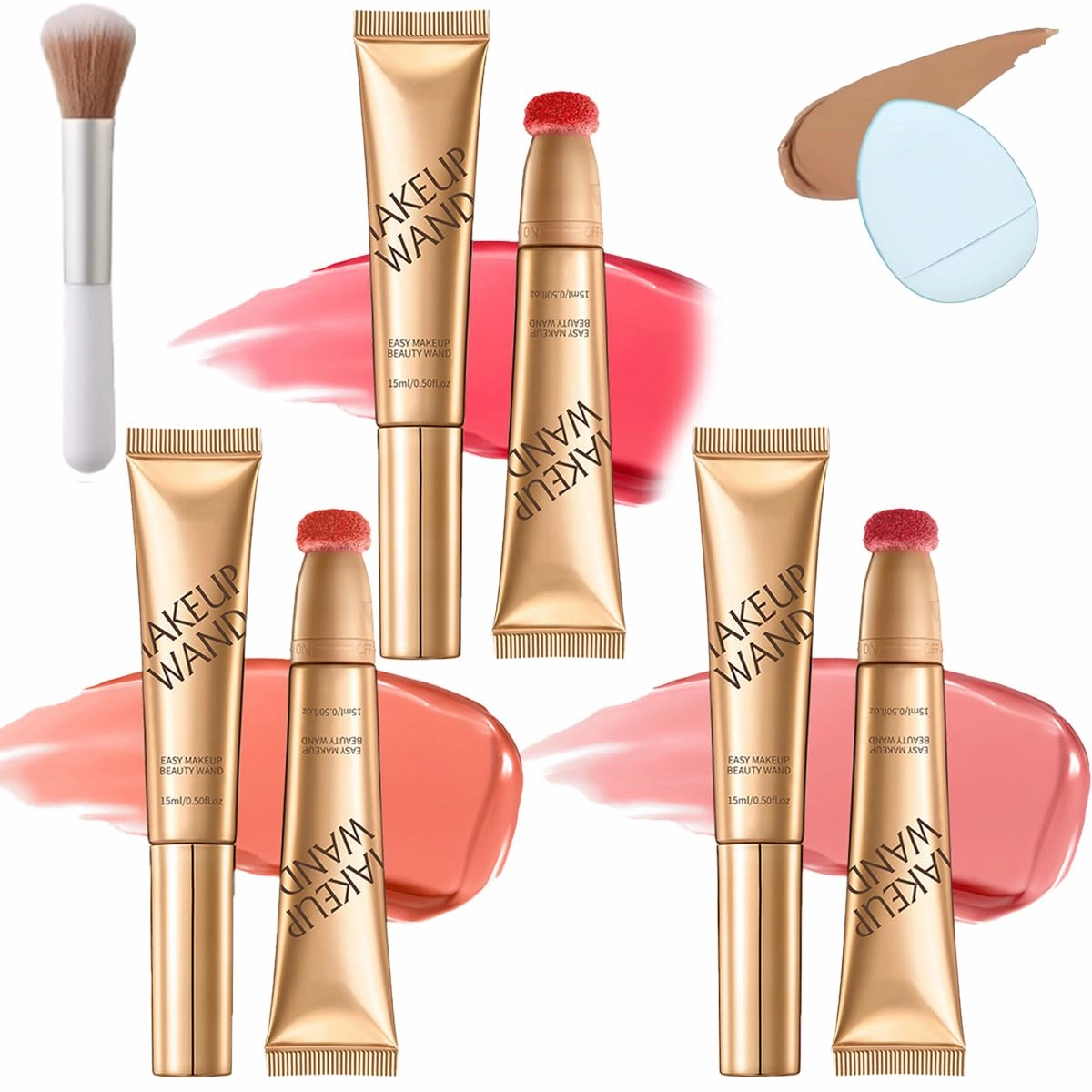 Sculpt Tape & Blush Duo - Blush And Bronzer, Women Contour Beauty Wand, Liquid Blush Wand for Women, Liquid Blush, Sculpt Blush Duo Contour Beauty (Blush#Mix, 1)