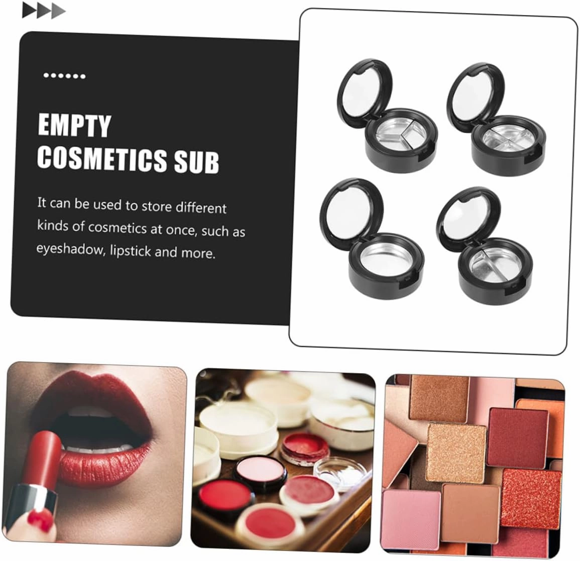 Sets Cosmetics Container Empty Highlighter Case Makeup Organizer Container Sub Packing Cases Pcs