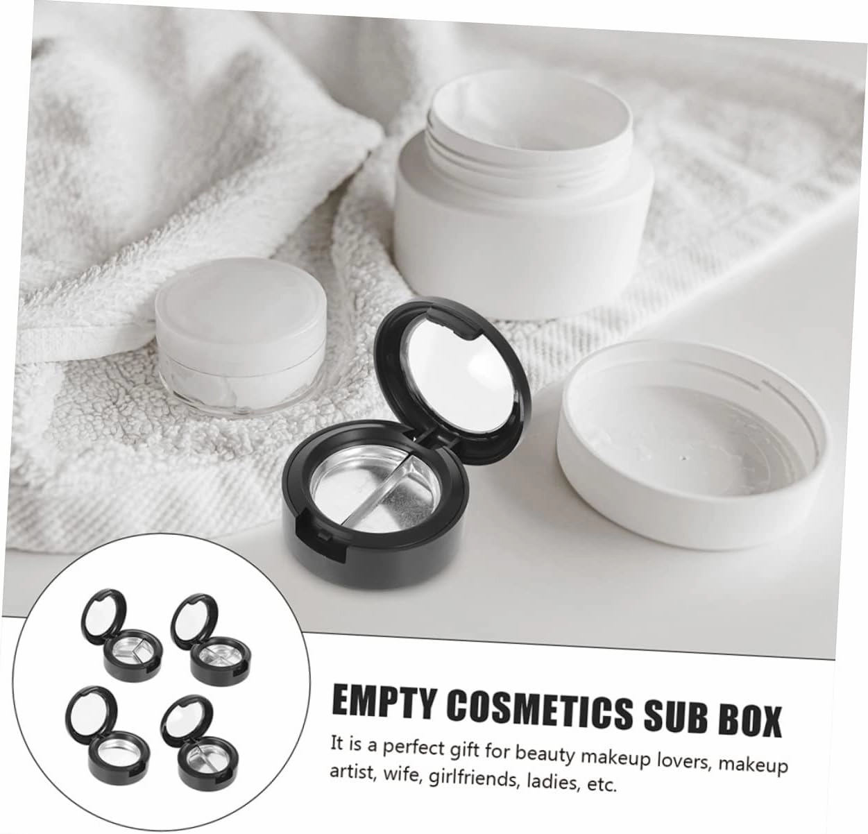 Sets Cosmetics Container Empty Highlighter Case Makeup Organizer Container Sub Packing Cases Pcs