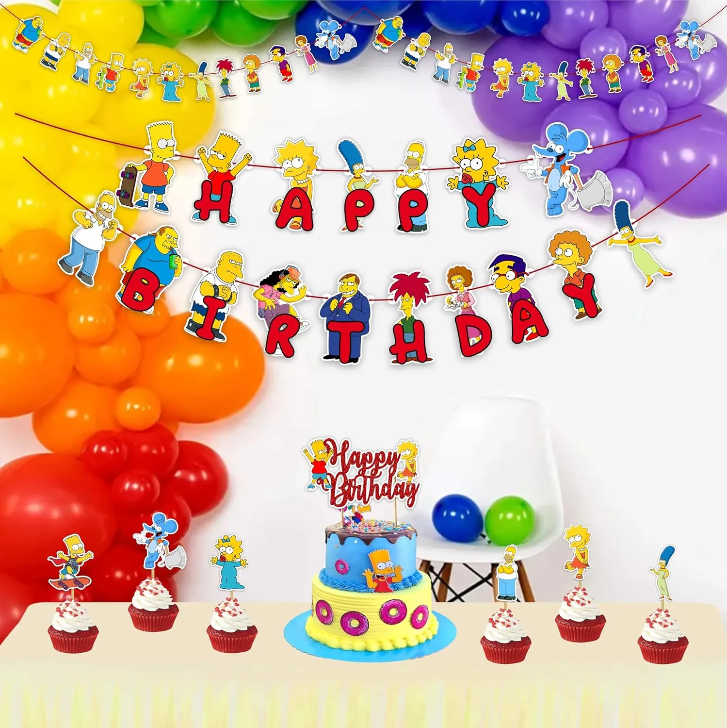 Seyal® Brt Simpson Theme Birthday Party Supplies
