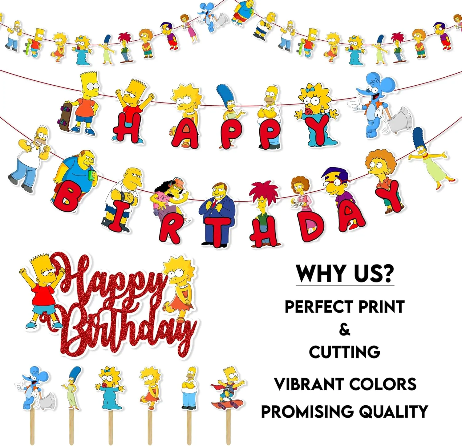 Seyal® Brt Simpson Theme Birthday Party Supplies