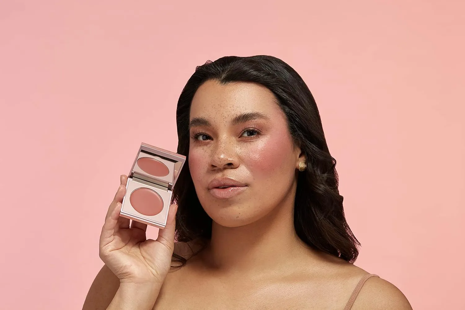 Sigma Beauty Cream Blush – Hydrating Cream Blush for Cheeks and Lips, Lightweight, Buildable Sheen Formula with Nourishing Ingredients (Cor-de-Rosa, Earthy Rose Sheen)