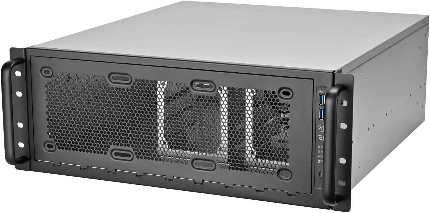 SilverStone Technology RM45-360 4U Rackmount Chassis with Flexible Front Panel Design, SST-RM45-360