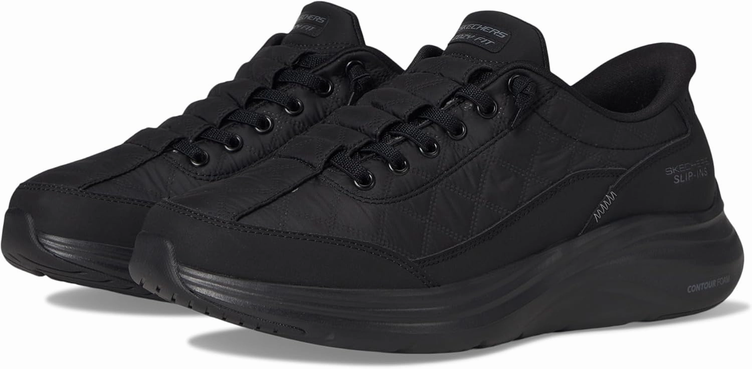 SKECHERS Women's Contour Foam-Cozy Fit Hands Free Slip-ins Sneaker