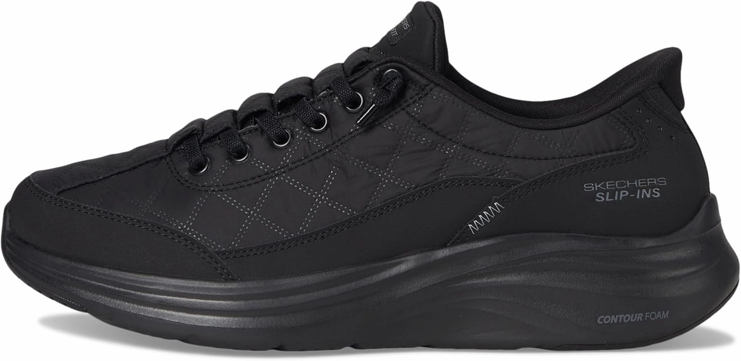 SKECHERS Women's Contour Foam-Cozy Fit Hands Free Slip-ins Sneaker