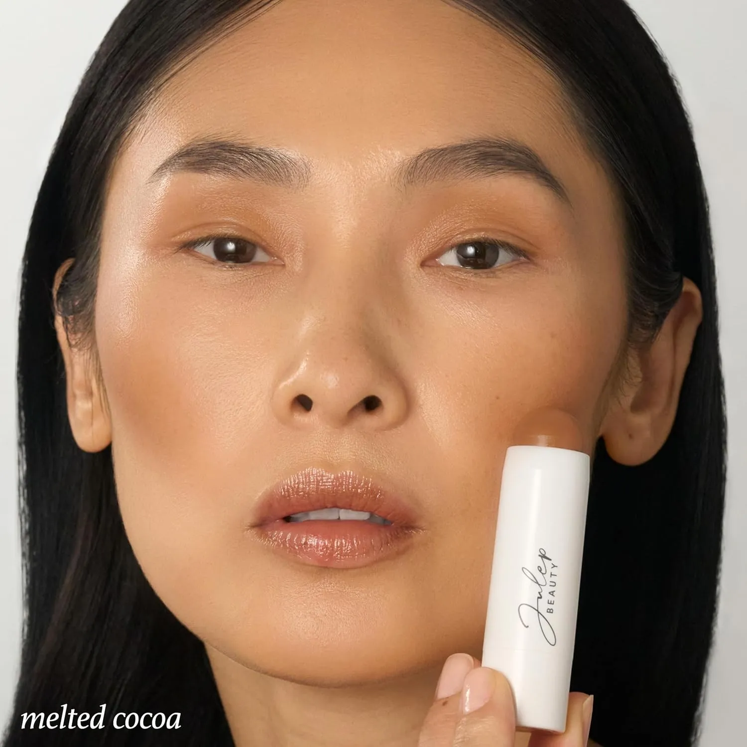 Skip The Brush Contour Duo - Cream to Powder Multi-Purpose Makeup Sticks - Pigmented, Buildable Color for Eyes, Cheeks, and Lips - Melted Cocoa   Golden Guava