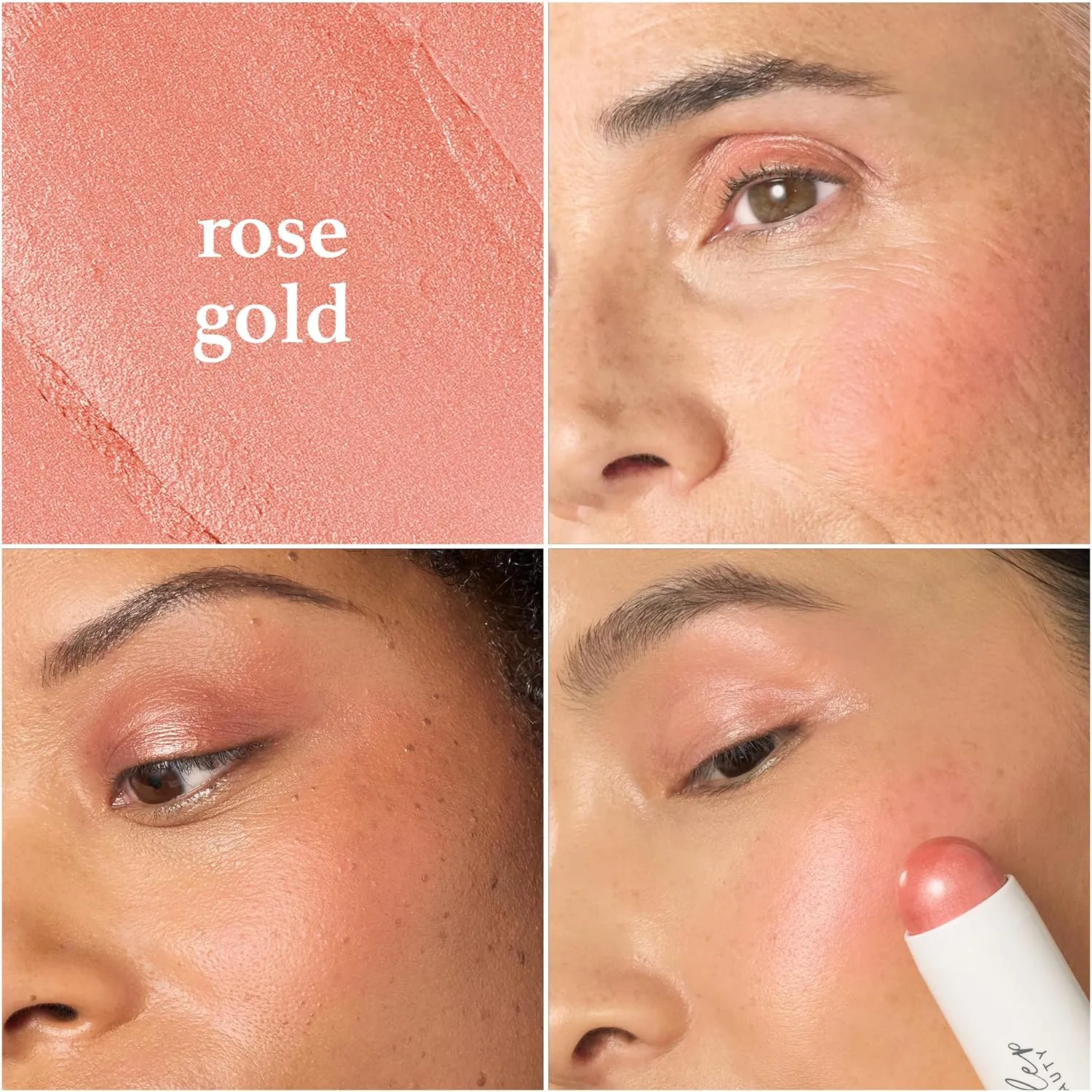 Skip The Brush Contour Duo - Cream to Powder Multi-Purpose Makeup Sticks - Pigmented, Buildable Color- Rose Gold   Cool Taupe