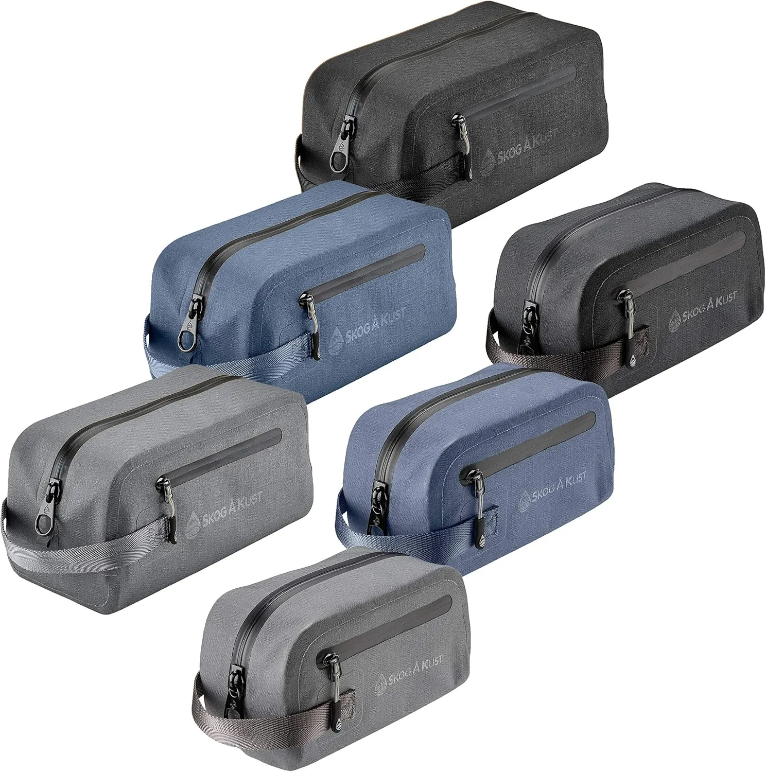 Skog Å Kust DoppSåk Waterproof & Leak-Proof Travel Toiletry Bag | Small, Midnight Blue