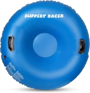 Slippery Racer Airraid Inflatable Snow Tube Sled, Blue
