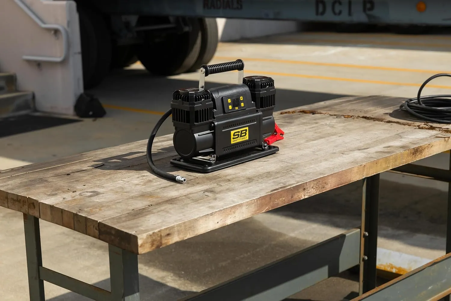 SmittyBilt PORTABLE DUAL HEAD COMPRESSOR WITH BAG - SB2782
