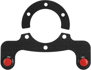 Sparco Steering Wheel,Quick Release Steering Wheel,Momo,Nardi Steering Wheel,Carbon Fiber External Horn Button Kits for 6 Bolts Steering Wheel (Dual Button)