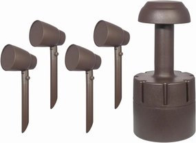 SpeakerCraft SC-TERR-4.1-BU All-Weather Outdoor Speaker Kit w/ 4" Satellite Speakers and 8” Burial Subwoofer