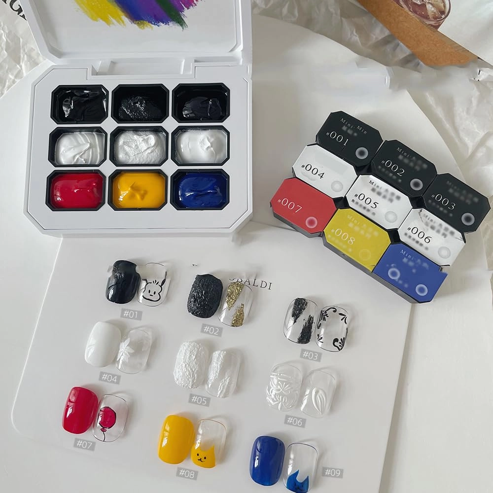 Sponge Pat Paint Nail Gel, Blending Colors Ombre Nails Gradient Gel Nail Blush Blooming Aura Nails Drawing Stripper Floral Painting Nail Art, No Wipe, UV/LED Curing (4 Colors Set A)