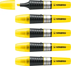 STABILO Highlighter - LUMINATOR - Pack of 5 - Yellow